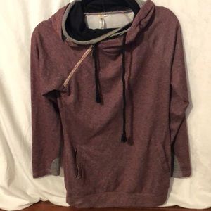 Double hoodie sweatshirt